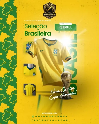 CAMISAS DO BRASIL 2026