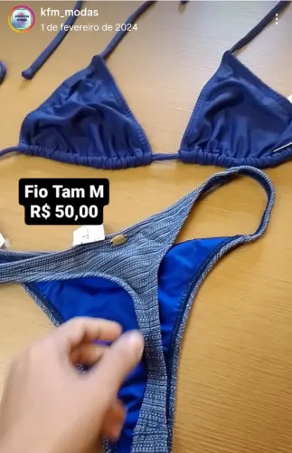 Biquíni fio dental -Vitally tam M - Peça única