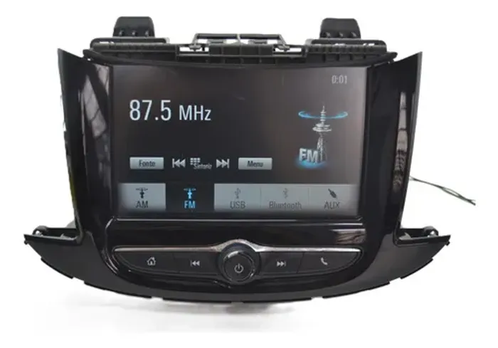 Tela Central Multimidia Painel Gm Tracker 2018 Original Preto