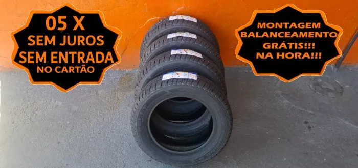 Jogo 4 Pneus Aro 14 Goodyear 175 x 65 Kelly_Mont+Balanc Grátis_Aceito Cartão 5X Sem Juros