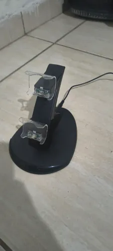 Base de carregador controle PlayStation 4 para duas manetes