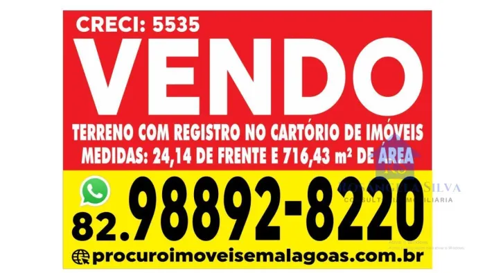 Terreno para Venda em Maceió, Santa Amélia