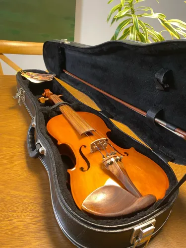 Violino Nhureson 4/4 Madeira exposta ouro
