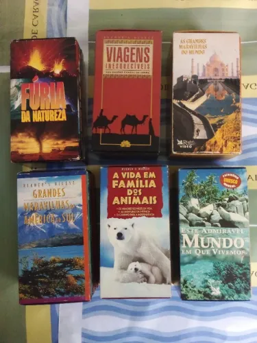 Lote 6 Boxes Com 18 Fitas Vhs Da Readers Digest - Natureza, Viagens, Etc