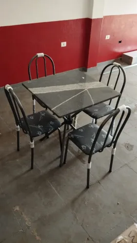 mesa 4 cadeiras direto da fabrica...entrega rapida