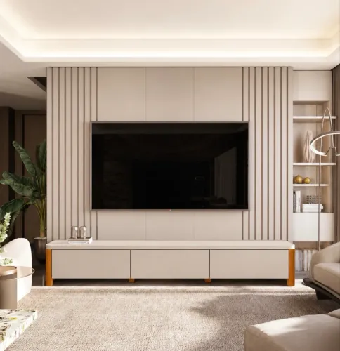 Painel Sierra 2.18 e Rack Mônaco 2.17m para TV até 85 polegadas R$ 2.160,00
