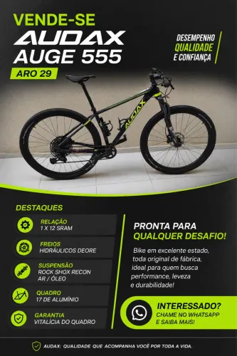 Bike audax aro 29 top. 1X12