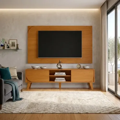 Rack com Painel Âmbar até 65 polegadas