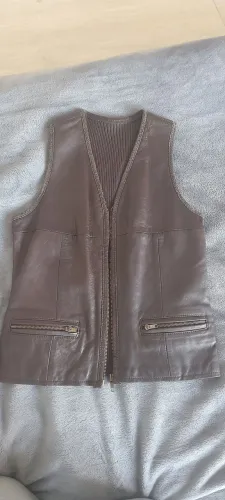 Colete couro original