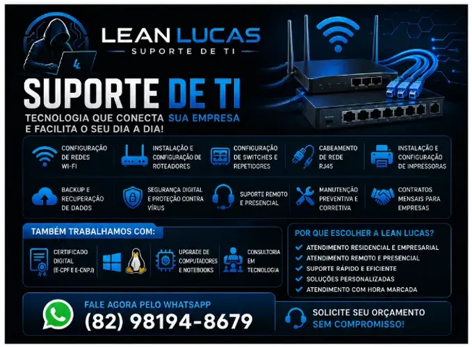 Técnico em Informática - Manutenção de Computadores e Notebooks