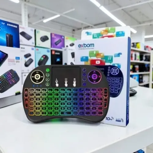 Teclado LED RGB - Mini e Portátil