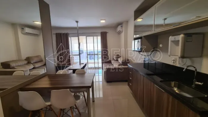Apartamento mobiliado 1 dormitório locação no Bosque das Juritis