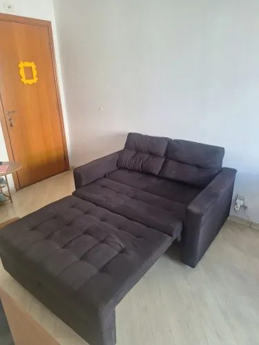 Sofá cama 2 lugares preto
