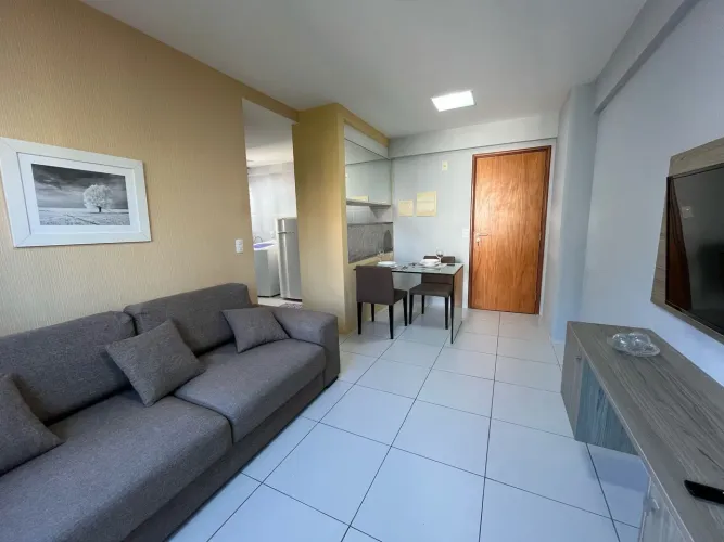 Apartamento mobiliado com 1 quarto pronto pra morar - Boa Viagem