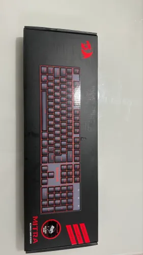 Redragon TECLADO MECANICO MITRA SWITCH MARROM, Preto lacrado
