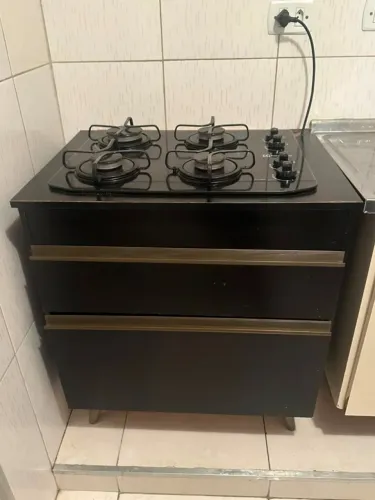 Cooktop 4 bocas + armário