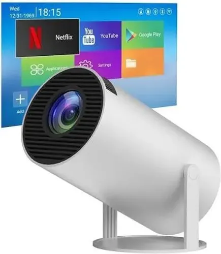 Projetor de Imagem 4k Smart 130" Polegadas - Já vai com o Apps Instalados