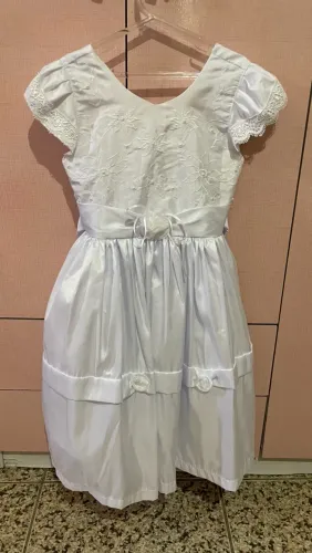 Vestido branco/ vestido batizado / vestido fotos ABC