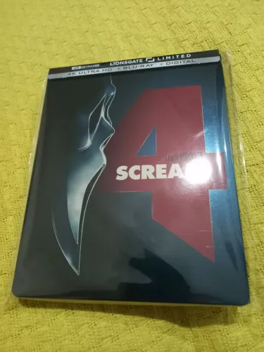 Steelbook blu ray 4k Pânico 4 scream