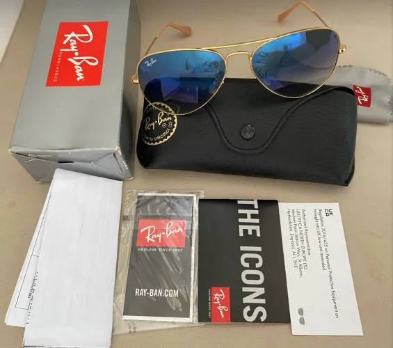 Óculos de sol ray-ban aviador 
