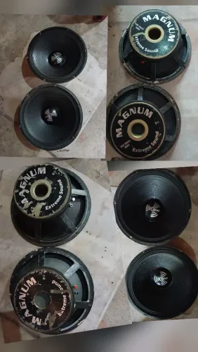 Alto falante 15 polegadas magnos 800 watts e 2 de 600 watts