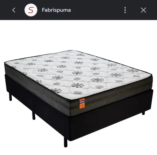 Box+colchão de casal . Novo, nunca usado.