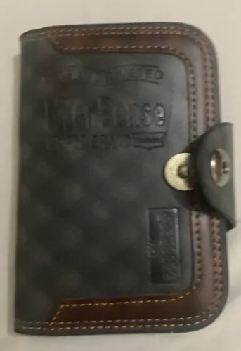 carteira vintage de marca top para homens com fecho magnético
