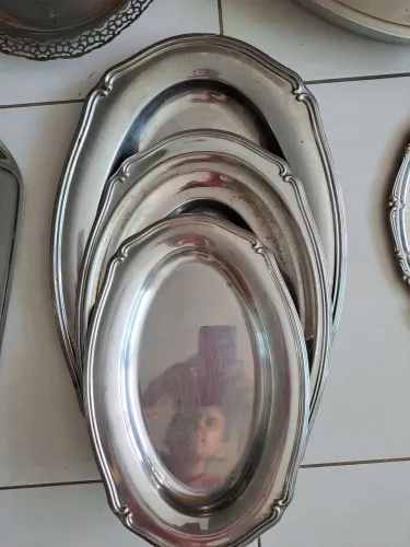 18 peças em inox brilhante