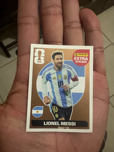 Figurinha Messi bronze