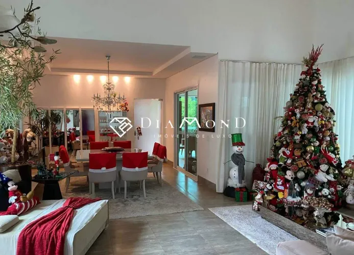 Casa em condomínio à venda, 4 quartos, 4 suítes, 6 vagas, Jardim Karaíba - Uberlândia/MG