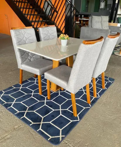 CONJUNTO DE MESA RUBI 4 CADEIRAS GEORGIA