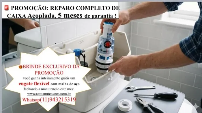 promoção !!!! Mão de obra kit reparo para caixa acoplada