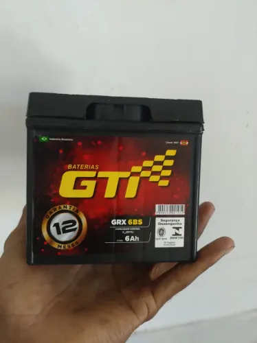V- BATERIA GTI 6AH NOVO 1ANO DE GARANTIA