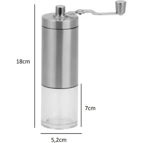 Moedor de Café Manual em Inox e Cerâmica Portátil - Unyhome