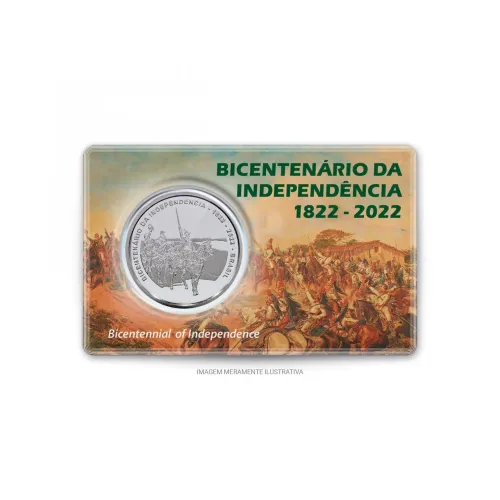 Medalha do bi centenário da independência (cupraniquel)