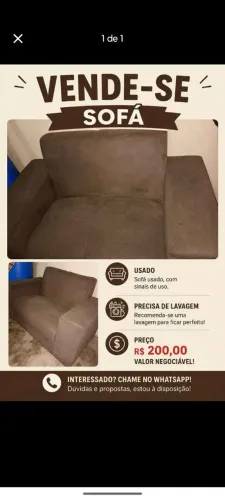 Sofá 2 lugares 