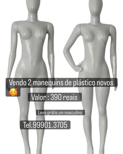 Vendo manequins de plástico 