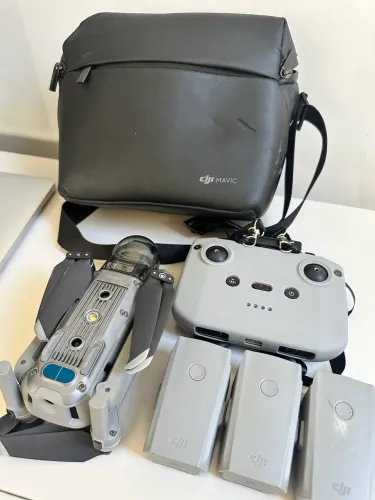 Drone DJI Mavic Air 2 + 3 Baterias + Controle + Bolsa