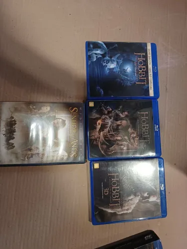 Blu-ray + dvd hobbit +senhor dos Anéis