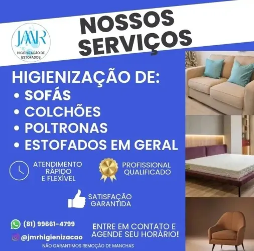 Higienização de estofados 