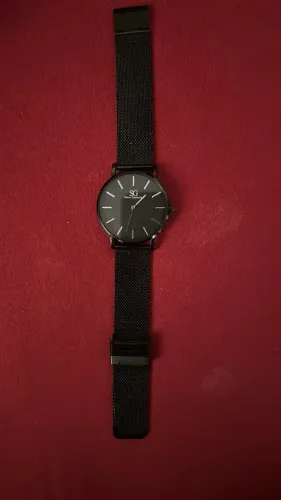 Relógio saint germain minimalista preto Houston Full black 40mm