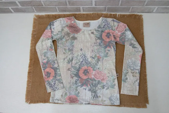 Blusinha infantil manga longa Kiki Xodó