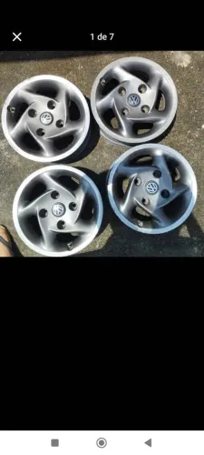 VENDO RODAS FUSCA/BRASILIA... aro 14furação 4x100. DIVIDO NO CARTÃO