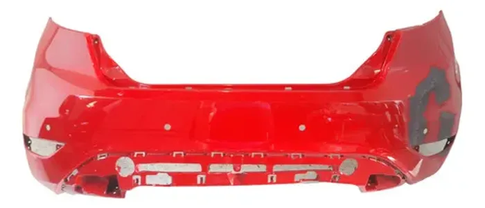 Para-choque Traseiro New Fiesta Hatch 2013 A 2016 29022409 Vermelho