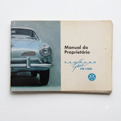 Manual do Proprietário Original VW Karmann Ghia