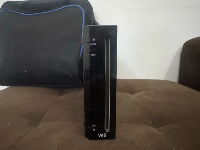 Nintendo Wii Black Edition Original - Completo Com 2 Controles (Bloqueado)