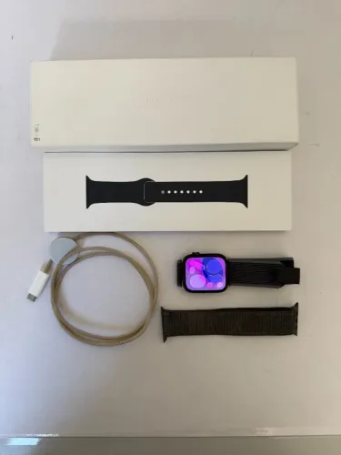 Apple Watch Series 9 45mm - 89% de Bateria - Midnight - OLX Pay - Faço Troca - Seminovo