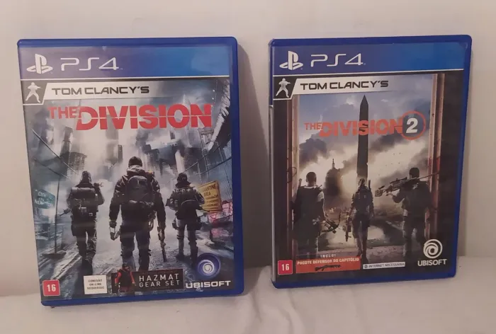 Kit 2 jogos PS4 - The Division 1 e 2 - ORIGINAIS.