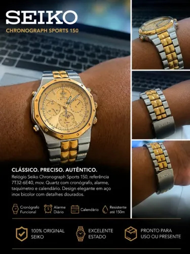 Relógio Seiko Quartz Clássico e Elegante