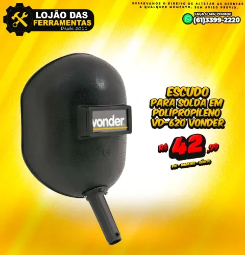 Escudo Para Solda em Polipropileno VD-620 Vonder